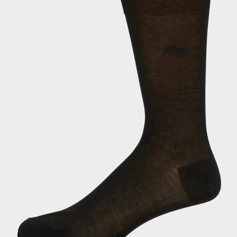 Brioni Men's Solid Crew Socks